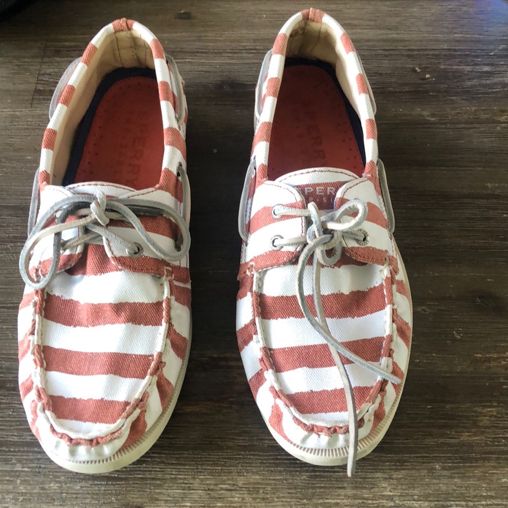 Sperry Red Stripe edition boat shoes size 12